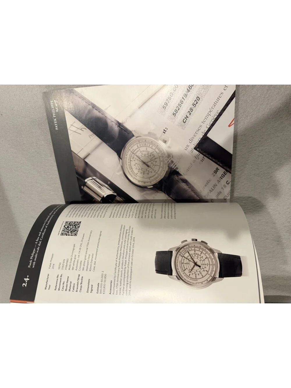 Phillips Bacs & Russo Racing Pulse Watch Catalog NY 2020 EUC